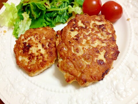 鶏ミンチと大豆のハンバーグ